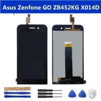 หน้าจอสัมผัสสำหรับ Asus Zenfone GO ZB452KG X014D จอแสดงผล LCD Touch Screen Digitizer 4.5นิ้ว Full Assembly Replacement Part