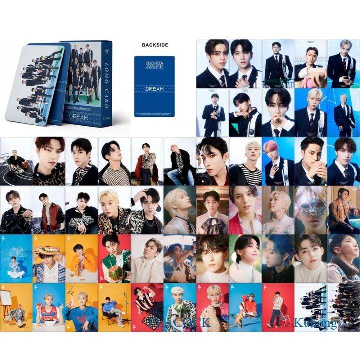 pea-โปสการ์ดอัลบั้มรูปภาพ-seventeen-dream-55-ชิ้น-ต่อกล่อง