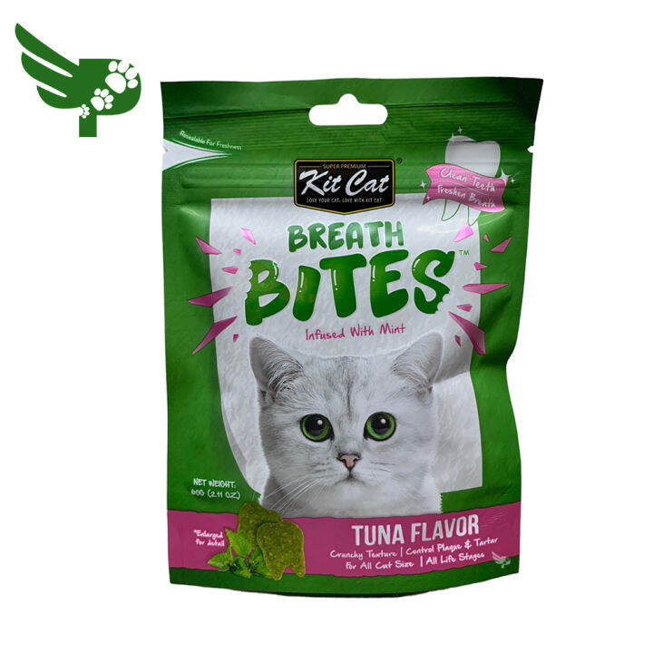 Kit Cat Breath Bites 60g Tuna Flavor For All Cat Size For All Life Stages Cat Treats