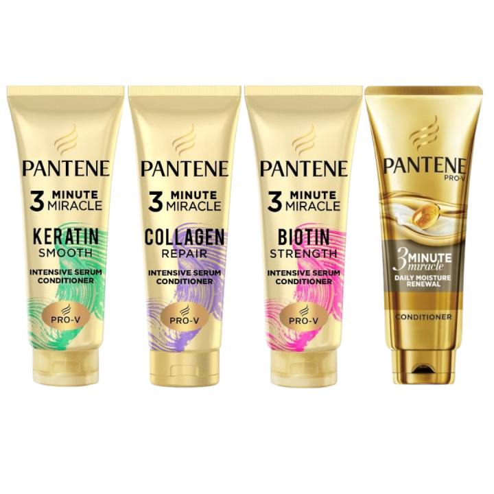 PANTENE 3 Minute Miracles Conditioner Keratin Smooth Green 150ml Lazada