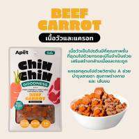 APET:CHINCHIN เนิ้อวัวและแครอท 100g ท็อปปิ้งเพิ่มความอยากอาหารสุนัขและแมว ไม่เติมเกลือและน้ำตาล