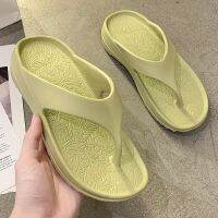 Flip-flops summer home thick-soled cross-border foreign trade soft bottom stepping on shit feeling sandals and slippers wholesale