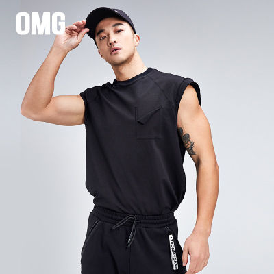 Taobao Collection เสื้อฟิตเนสผู้ชายเสื้อกล้ามออกกำลังกายผชเสื้อยืดแขนสั้นเสื้อกีฬาผชผ้าฝ้ายแท้แห้งเร็วแบรนด์ฮิต OMG
