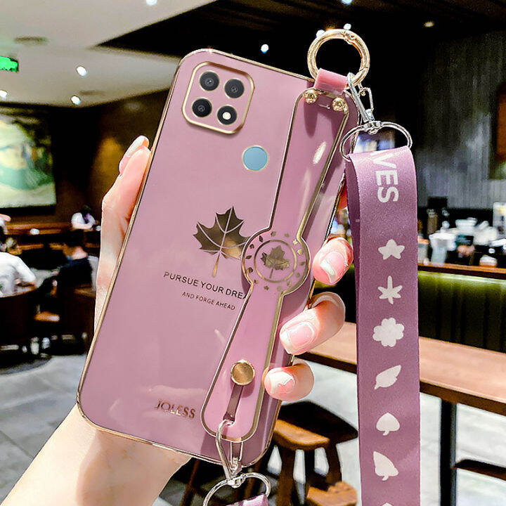 YBD Wristband Maple leaf pattern Phone Case For Huawei Nova 7i 6SE ...