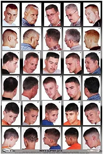 Wm Barber Poster W Hairstyles For Men & Boys | Lazada Singapore