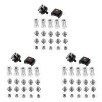 Camera Screw, 66 Pcs 1/4 Inch and 3/8 Inch Converter Threaded Screws Adapter Mount Camera Hot Shoe Mount to 1/4 Set