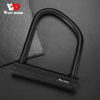 WEST BIKING MTB Road Bike Motorcycle U Lock Heavy Duty Anti-Theft E-Bike Padlock High Security Door Lock Bicycle Accessories