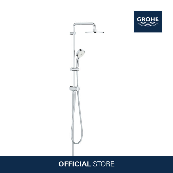 GROHE TEMPESTA COSMOPOLITAN SYSTEM 200 FLEX SHOWER SYSTEM WITH DIVERTER ...