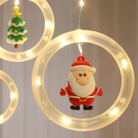 Ring Light String For Christmas String Xmas Decoration Lantern Pendants Pine Needle Accessories USB Lamp String Decor Light