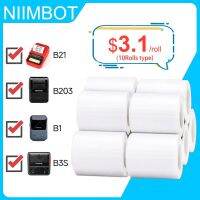 NIIMBOT B21 B1 B3S Thermal Label 5 Rolls Clothing Price Food Self-adhesive Tag Waterproof Smart Office Pocket Printer Label Pape