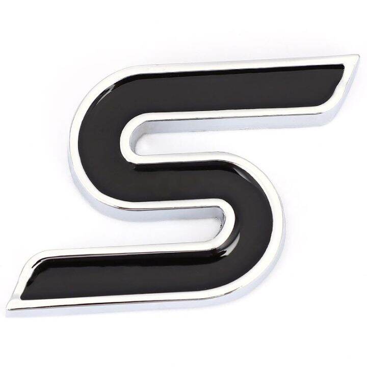 3D Metal S Front Grille Chrome Emblem Badge Car Stickers Decals For ...