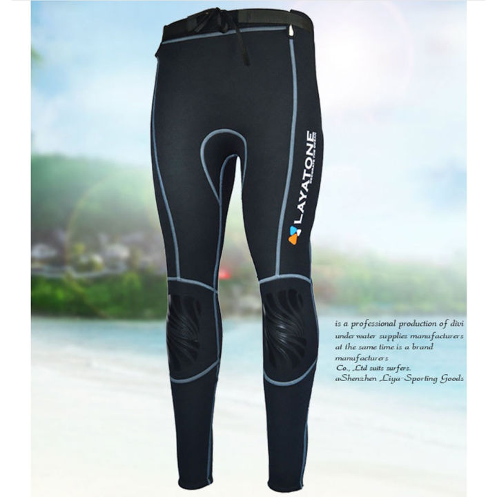 กางเกงwetsuitผู้ชายlazaralife-3-มม-neopreneดำน้ำดำน้ำดูปะการังดำน้ำท่องกางเกง