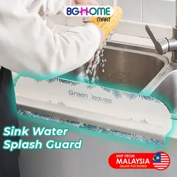 Sink Water Splash Guard Water Splatter Backsplash Protector, Waterproof  Water