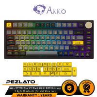 Akko PC75B Plus V2 Black&amp;Gold RGB Hotswap 2.4gHz Bluetooth (Crystal Wine red)