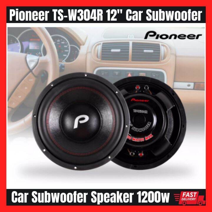 Pioneer TSW304R 12" Car Subwoofer Speaker 1200w Lazada PH