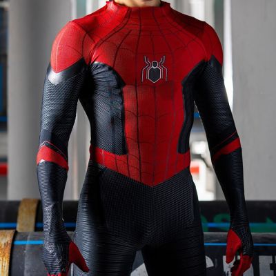 No Way Home Spyboy Costume Cosplay Tom Holland Zentai Bodysuit Spandex Lycra Superhero Costume Halloween Costume Adult Kids