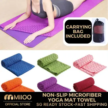 Yoga Towel Anti Slip With Grippy Silicone Dots, Hot Yoga Towel, Bikram Yoga  Towel. 