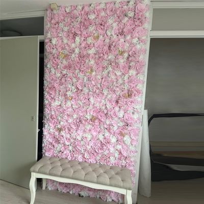hot【cw】 Artificial Wall for Wedding Decoration Silk Flowers Background Ramadan 2023 Floral Backdrop 60cmx40cm