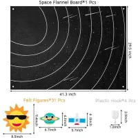 (ร้อน) Busy Board Felt เด็กของเล่นหัตถกรรมเพื่อการศึกษาสำหรับเด็ก1 2 4 6ปีเด็กสาว Busy Board Planet