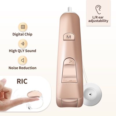 ZZOOI Digital Hearing Aid Invisible Hearing Aids Sound Amplifier For Seniors Deafness Devices With Headphones aparelho auditivo