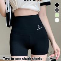 【hot sale】▨ D19 Shark pants womens summer three-point thin section tummy control culottes anti-light can be worn outside nylon large size bottoming safety shorts