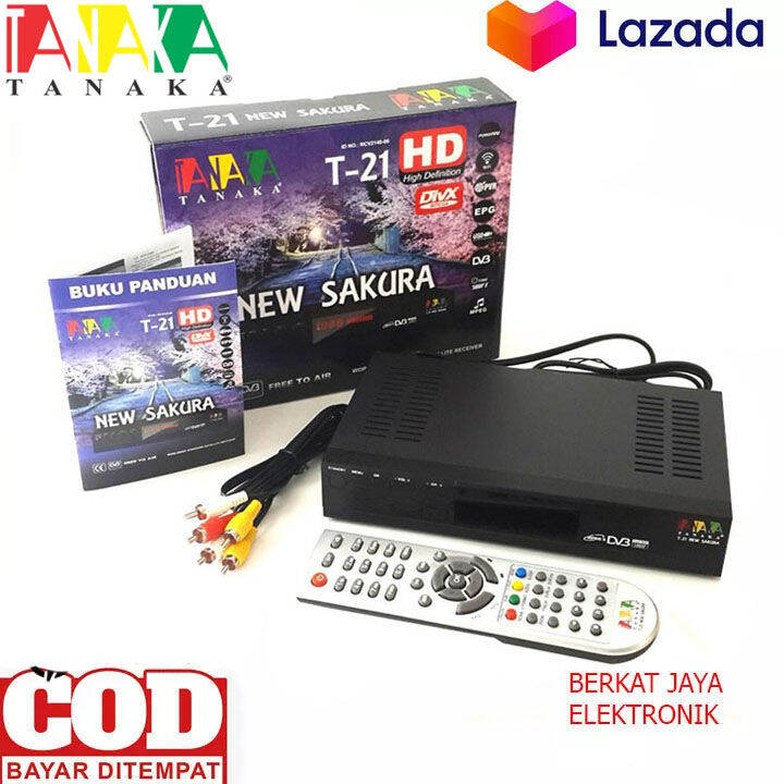 HARGA PROMO!! Receiver Parabola Tanaka T21 New Sakura HD K5S Suport