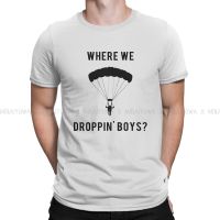 Cod Warzone Game Tshirt For Men Where We Droppin Cool Basic Summer Tee T Shirt Novelty New Design Loose