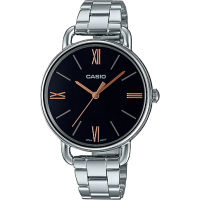 Casio นาฬิกาข้อมือผู้หญิง สายสแตนเลส รุ่น LTP-E414D-1A ของแท้ประกันศูนย์ CMG