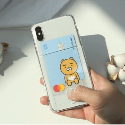 【Korean Phone Case】 Clear Bumper Protect Card Pocket Storage SAMSUNG Compatible for iPhone 8 xs xr 11pro 11 12 12pro mini Samsung Korea Made