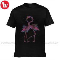 Flamingo Tshirt Funny 100 Cotton Short Sleeves T Shirt Printed Summer T-Shirt Man Oversize