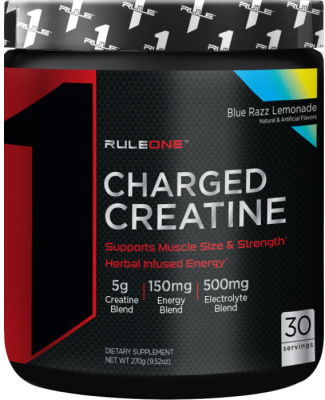 Rule 1 R1 Charged Creatine A Rule1 Product Size, Strength Energy &amp; Hydration 120mg of Caffeine ครีเอทีน เพิ่มแรง เพิ่มพลัง ฟื้นฟูกล้ามเนื้อ เพิ่มขนาดกล้ามเนื้อ before, during, or after training