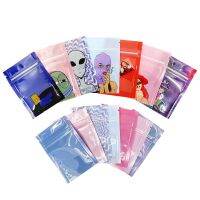 100 Pcs 6x9cm Colors Cartoon Design Clear Zip Lock Bag Smell Proof Packaging Customized Logo Bags Small Pouch For Food Storage Food Storage Dispensers