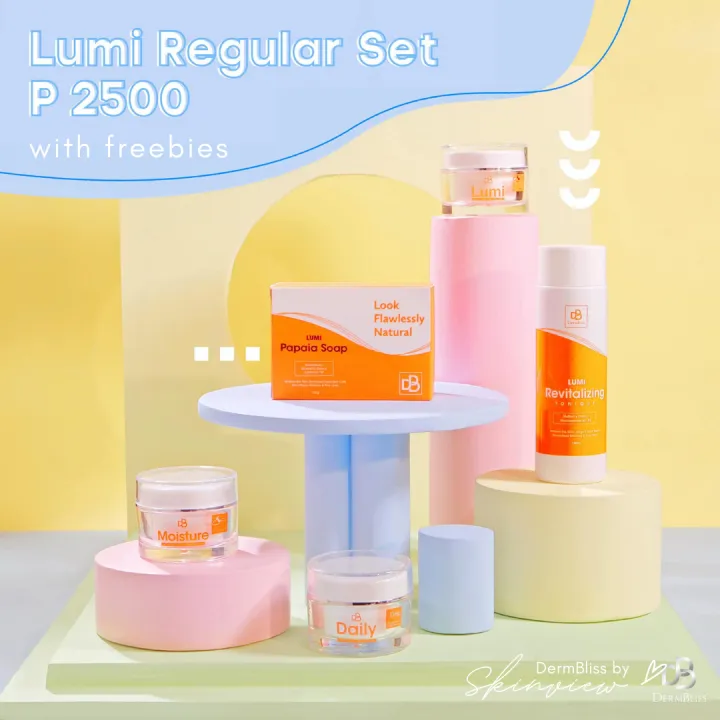 Lumi Set by DermBliss with FREEBIES (Regular Size) | Lazada PH