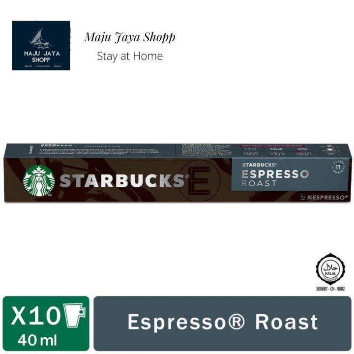 Starbucks® Espresso® Roast by Nespresso® Dark Roast Coffee Capsules, 10