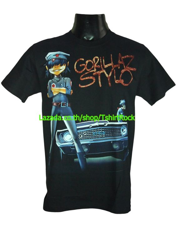 เสื้อวง-gorillaz-กอริลลาซ-ไซส์ยุโรป-เสื้อยืดวงดนตรีร็อค-เสื้อร็อค-grl1226-ราคาคนไทย