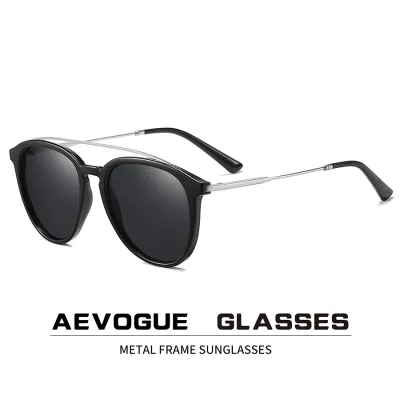 AEVOGUE New Men Women TR Fashion Classic Polarized Sunglasses Round Retro Sun Glasses nd Designer UV400 AE0824
