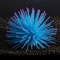 ₪ simulated sea urchin fish tank landscaping decoration aquarium ornaments silicone coral software multi-color optional elegant