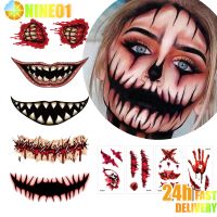 【YP】 10/2pcs Temporary Stickers Bloody Makeup Scar Decoration Wound Horror Blood Sticker