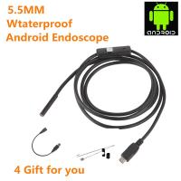 【Factory-direct】 กล้อง Endoscope 5มม. กล้องตรวจสอบ IP67กันน้ำ Borescope สำหรับ PC Notebook 6LEDs Adjustable