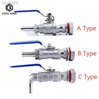 ▨♈▦ 1/4 quot; 3/8 quot; 1/2 quot; (DN8 DN10 DN15) BSP SS304 Stainless Steel Weldless Compact Ball Valve amp; 6mm-25mm Barb-Homebrew Beer Kettle Pot