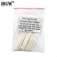 【YF】♤  16valuesx20PCS 320PCS 0603 SMD Capacitor assorted kit 10pF-475M component diy samples new and