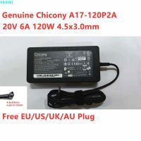 Chicony A17-120P2A แท้20V 6A 120W อะแดปเตอร์ AC บาง A120A055P สำหรับที่ชาร์จแหล่งจ่ายไฟแล็ปท็อป ADP-120VH MS-16R5 CF63 MSI