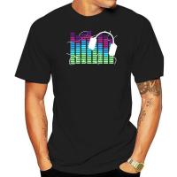 Sound Activated LED T Shirt Light Up and down Flashing Equalizer EL T-Shirt Men dj Music short sleeve o neck black tops