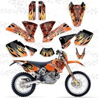 Motorcycle For KTM EXC 125 200 250 300 400 450 525 EXC125 EXC200 EXC250 EXC300 2003 Fairing Sticker Decal Graphics Background