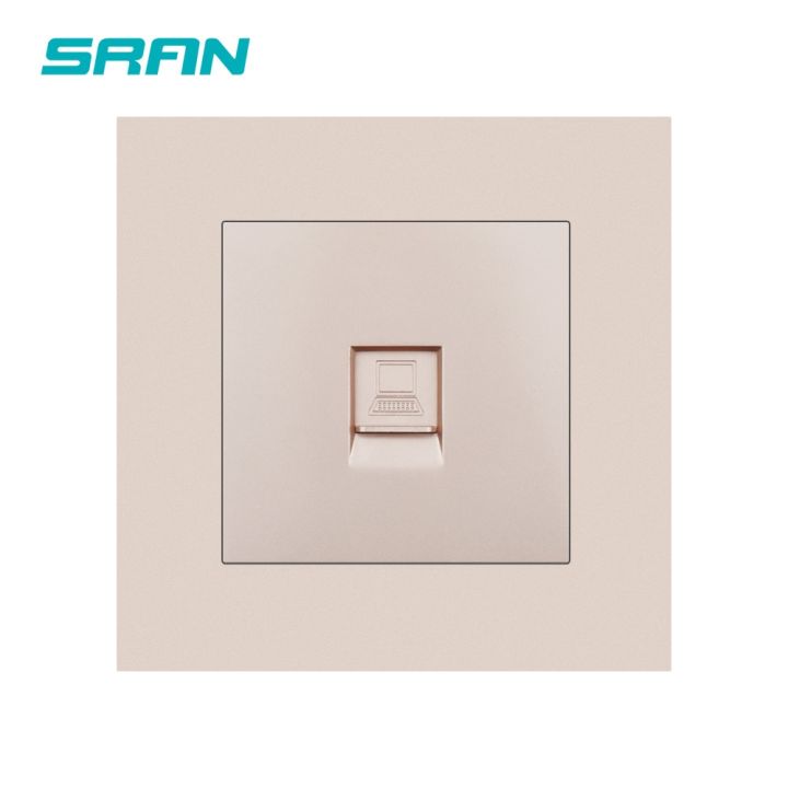 sran-wall-rj45-socket-5-category-computer-network-interface-new-flame-retardant-pc-panel-86mm-86mm-white-internet-outlet