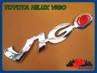 TOYOTA HILUX VIGO "CHROME" LOGO BADGE EMBLEM size 18x3 cm. // โลโก้ สติ๊กเกอร์ ข้อความ VIGO สีโครเมี่ยม พร้อมกาวติด  สินค้าคุณภาพดี