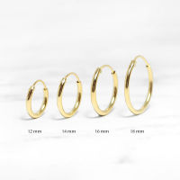 CANNER Classic Smooth Surface Women Hoop Earrings For Girls Pendientes Plata 925 Earring Jewelry Ins Style Hoop Earrings Trend