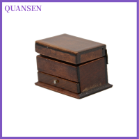 QUANSEN วินเทจเย็บเข็มเข็มชุดกล่อง1:12 dollhouse Miniature MINI Decor