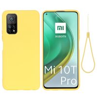 (ซ่อมแซมความคลั่งไคล้) สำหรับ Xiaomi Mi 10T / 10T Pro 5G /Redmi K30T /Redmi K30S สีบริสุทธิ์ซิลิโคนเหลวกันกระแทกแบบเต็มรูปแบบเคส (สีดำ)