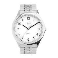 Timex  TW2U39900 Modern Easy Reader นาฬิกาข้อมือผู้ชาย สายสแตนเลส